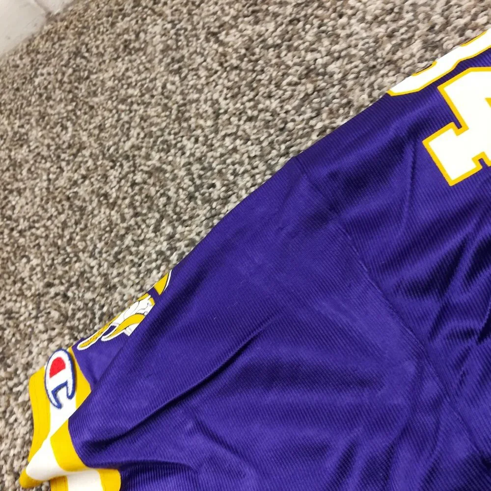 Vintage Minnesota Vikings Randy Moss Jersey Champion Purple Youth Boys Large